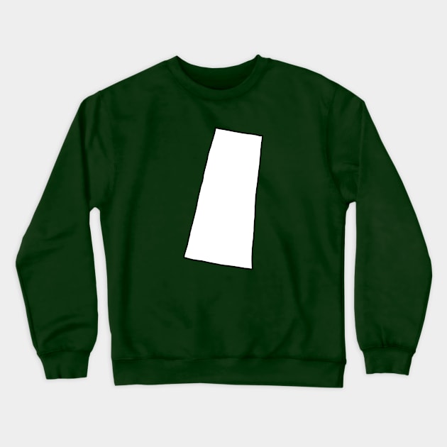 Saskatchewan - Blank Outline Crewneck Sweatshirt by loudestkitten